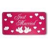 Blechschild "Just Married" 30,5 x 15,5 cm