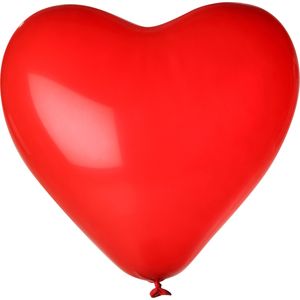 Luftballons Herz, rot 90 cm Umfang 10er Pack