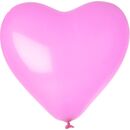 Luftballons Herz, rosa 90 cm Umfang 10er Pack