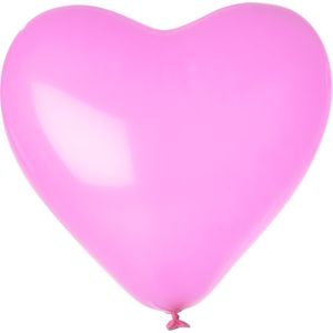 Luftballons Herz, rosa 90 cm Umfang 1000er Pack