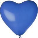 Luftballons Herz, Mittelblau 90 cm Umfang