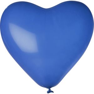 Luftballons Herz, Mittelblau 90 cm Umfang 1000er Pack