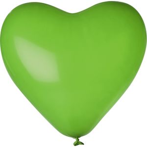 Luftballons Herz, Grün 90 cm Umfang 1000er Pack