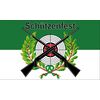 Flagge 90 x 150 : Schützenfest grün/weiß mit Wappen
