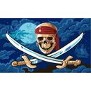 Flagge 90 x 150 : Pirat Fluch der Meere