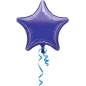 Folienballon Stern Violett metallic 48 cm