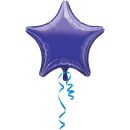 Folienballon Stern Violett metallic 48 cm