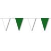 MAXI Wimpelkette wetterfest : Grün-Weiß 20m ,dünne Qualität