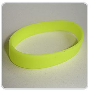 Silikon-Armband: Neon-Gelb