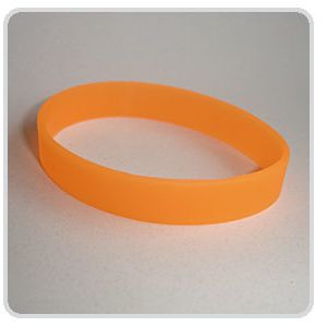 Silikon-Armband: Neon-Orange