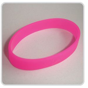 Silikon-Armband: Neon-Pink