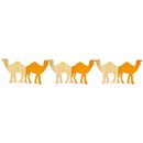 Girlande Kamele 3m lang, schwer entflammbar