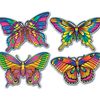Motive aus Karton "Schmetterlinge" (4 Stück)