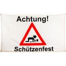 Flagge 90 x 150 : Achtung Schützenfest