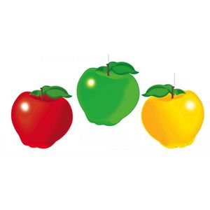 Deckenhänger 1 Apfel rot-grün-gelb sortiert