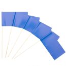 Papierfähnchen: Blau 10 Stück