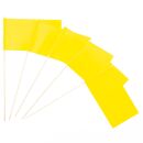 Papierfähnchen: Gelb 10 Stück