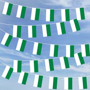 Party-Flaggenkette Schützenfest grün/weiß 10,40 m