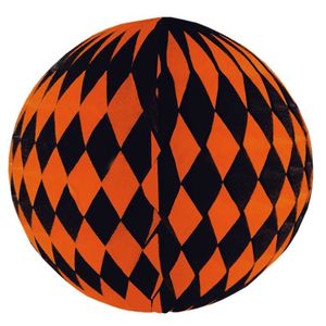 Wabenball orange/schwarz 30cm, schwer entflammbar