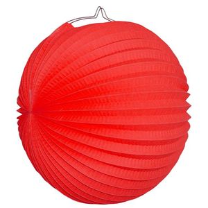 Ballonlaterne / Lampion: Rot 24cm
