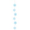Deckenhänger 6 Schneesterne in blau