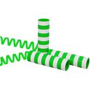 Luftschlangen grün-weiß 5 Stück