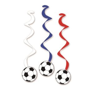 Fußballwirbler in Blau - Weiß - Rot