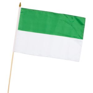 Stock-Flagge 30 x 45 : Schützen grün/weiß