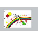 Riesen-Flagge: Happy Birthday 150cm x 250cm