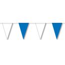 Wimpelkette wetterfest 4 m : blau/weiß, schwere...