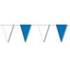 Wimpelkette wetterfest 4 m : blau/weiß, schwere Qualität