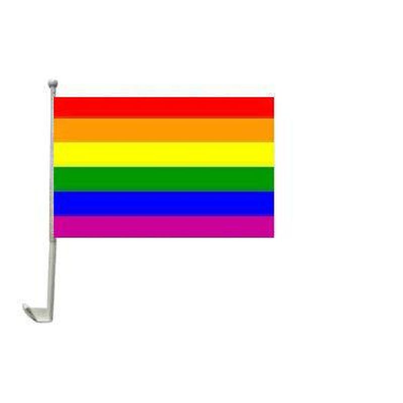 Auto-Fahne: Regenbogen, 9,95 €