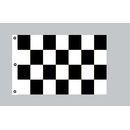 Riesen-Flagge: Karo schwarz-weiß 150cm x 250cm...