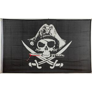 Fahne Flagge Pirat rotes Kopftuch 90 x 150 cm 