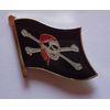 Flaggen-Pin vergoldet Pirat mit Kopftuch